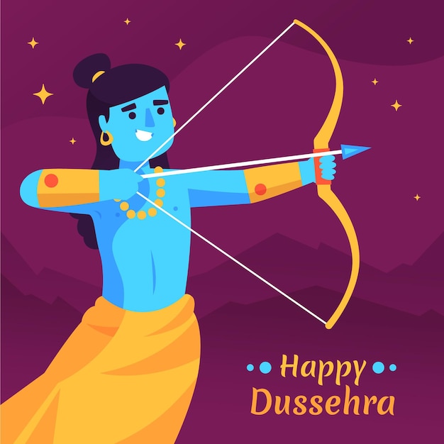 Ilustración del festival de dussehra