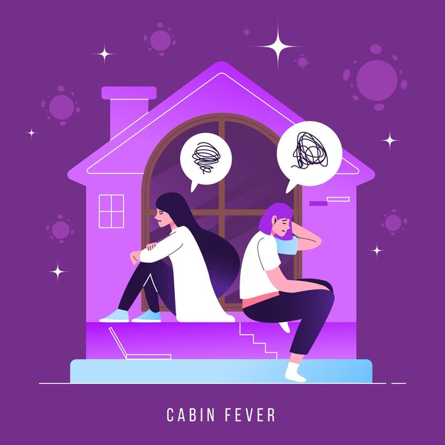 Ilustración de fiebre de cabina