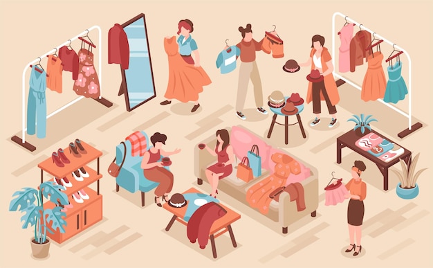 Ilustración de fiesta de intercambio
