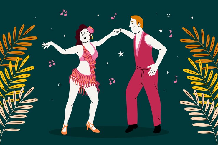 Vector gratuito ilustración de fiesta de música de diseño plano