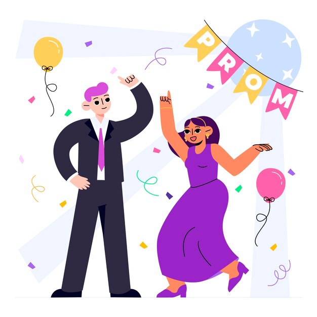 Ilustración de fiesta plana