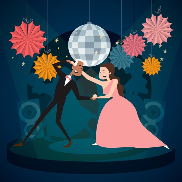 Ilustración de fiesta plana