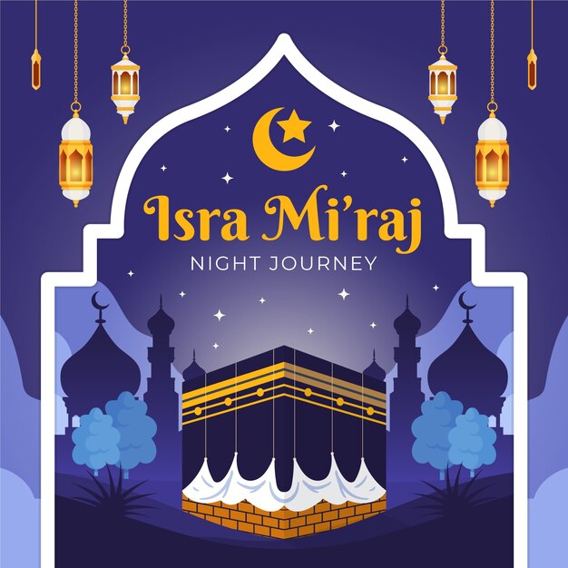 Ilustración de Flat isra miraj