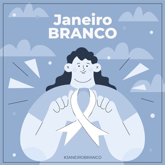 Ilustración de Flat Janeiro Blanco