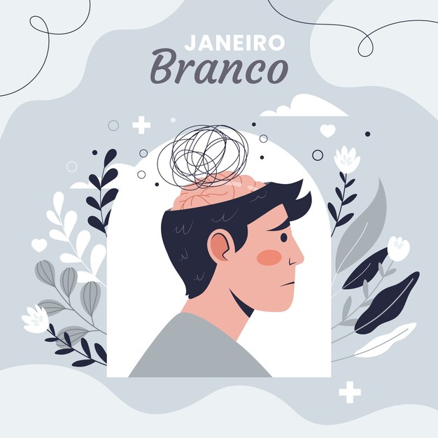 Ilustración de Flat Janeiro Blanco