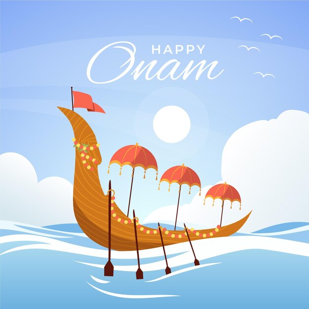Ilustración de Flat onam