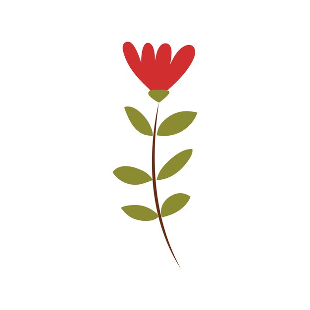 Ilustración de la flor vectorial