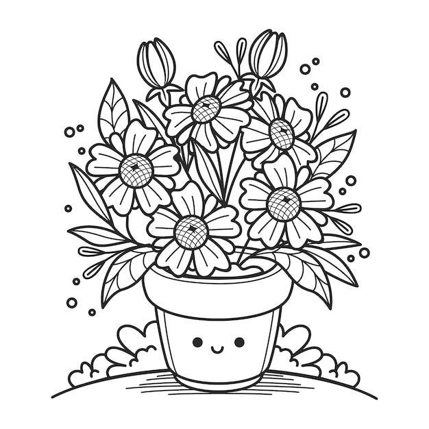 Ilustración floral dibujada a mano