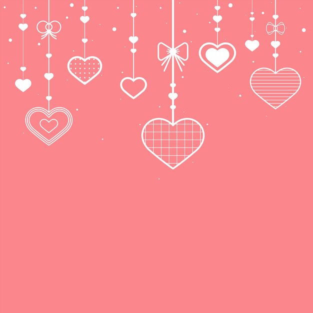 Ilustración de fondo del día de San Valentín
