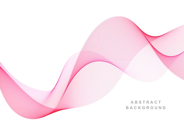 Ilustración de fondo de onda que fluye negocio rosa elegante