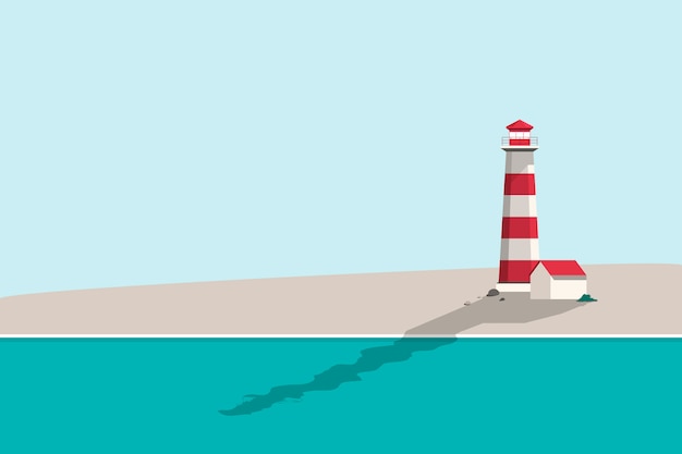 Vector gratuito ilustración de fondo de playa de verano