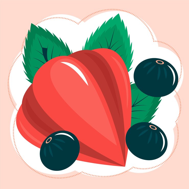 Vector gratuito ilustración de fruta de guaraná dibujada a mano