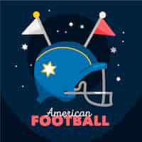 Vector gratuito ilustración de fútbol americano