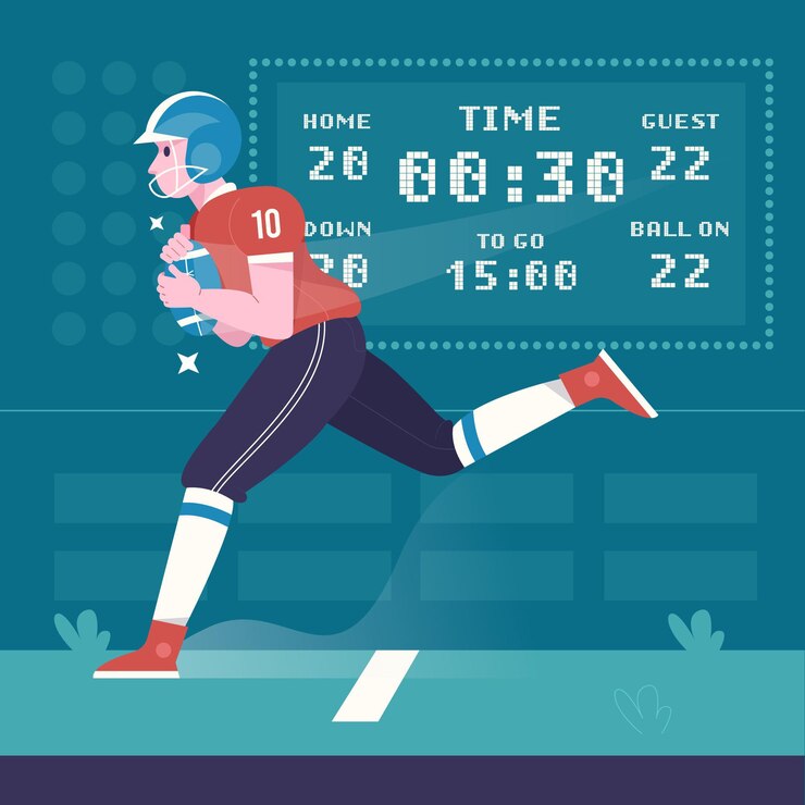 Vector gratuito ilustración de fútbol americano