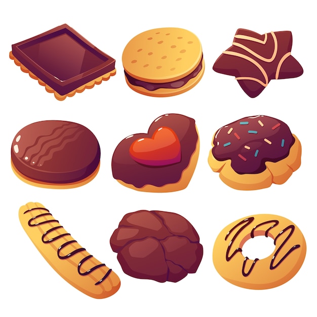 Vector gratuito ilustración de galletas deliciosas