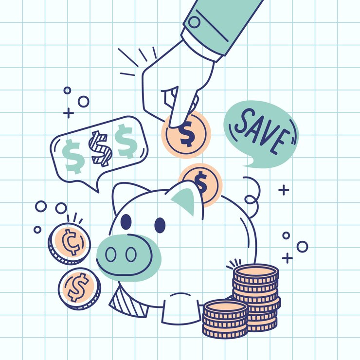 Vector gratuito ilustración de garabato de dibujo de banco dibujado a mano
