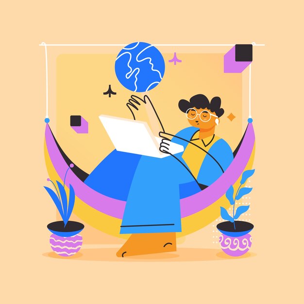 Ilustración de garabatos de personas dibujadas a mano