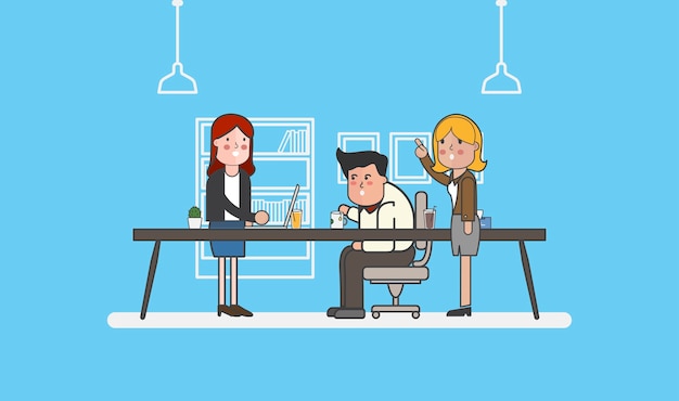 Ilustración de la gente de negocios avatar