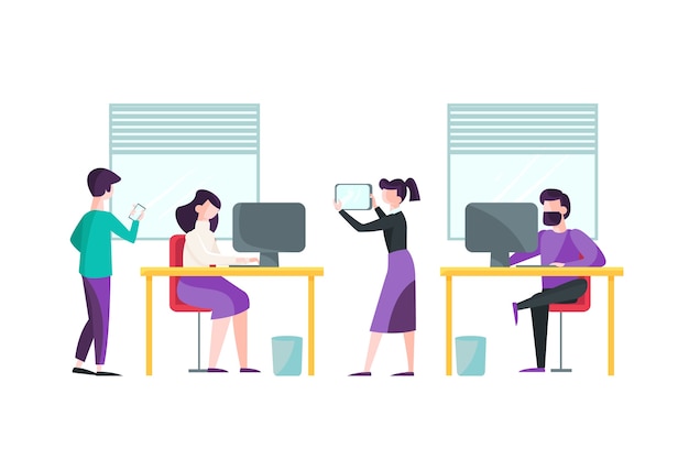 Ilustración de gente de negocios