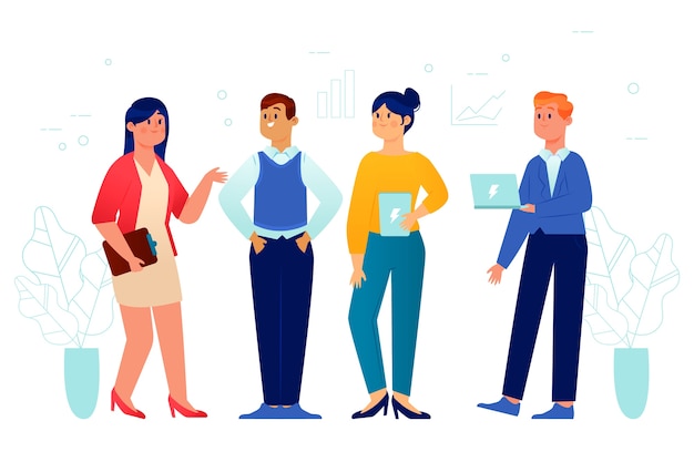 Ilustración de gente de negocios