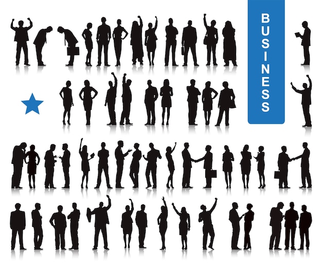 Vector gratuito ilustración de gente de negocios
