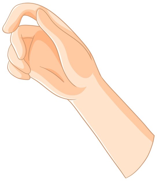 Ilustración del gesto de la mano