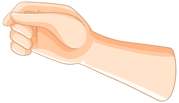 Ilustración del gesto de la mano