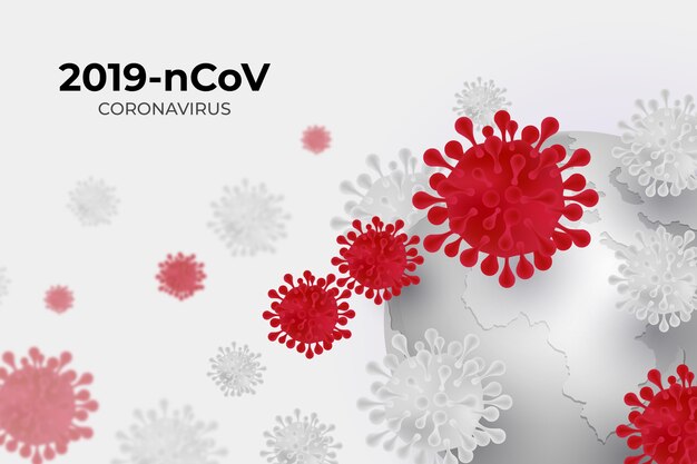 Ilustración de globo de coronavirus