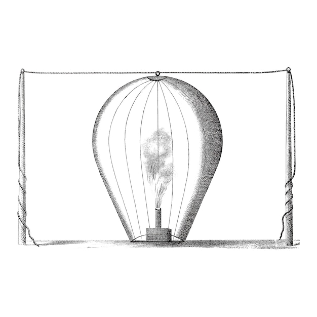 Vector gratuito ilustración de globo vintage