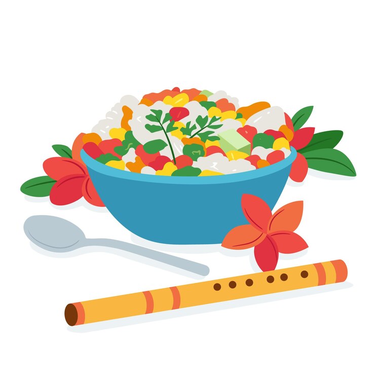 Vector gratuito ilustración de gopalkala plana