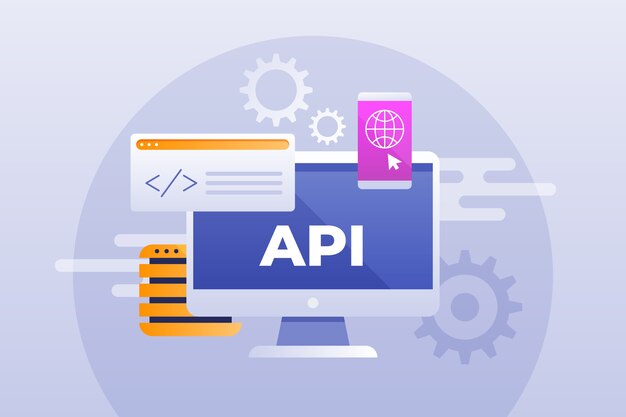 Ilustración de gradiente api