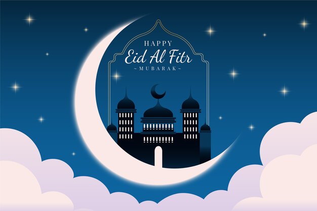 Ilustración de gradiente eid al-fitr
