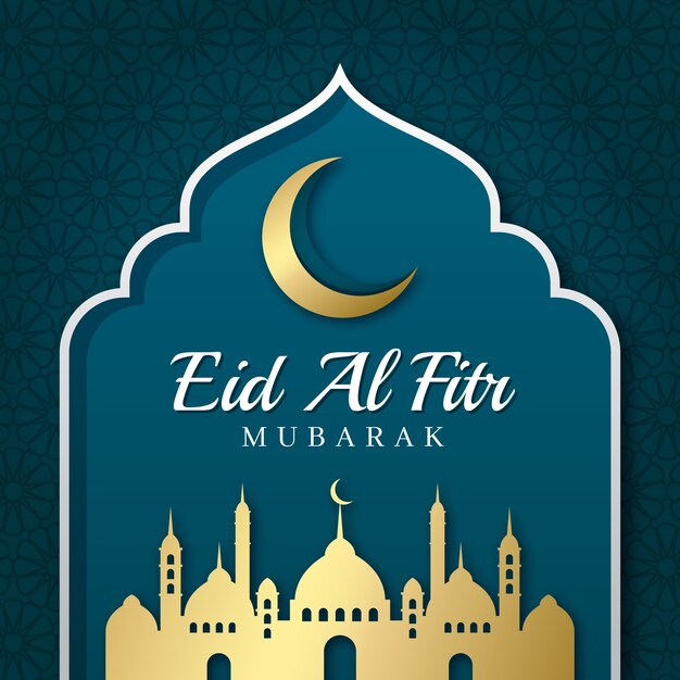 Ilustración de gradiente eid al-fitr