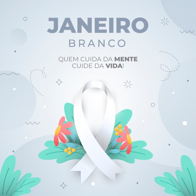 Ilustración del gradiente janeiro branco