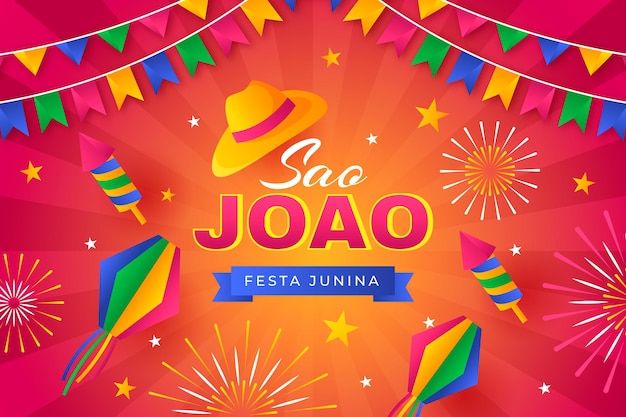 Ilustración de gradiente de sao joao