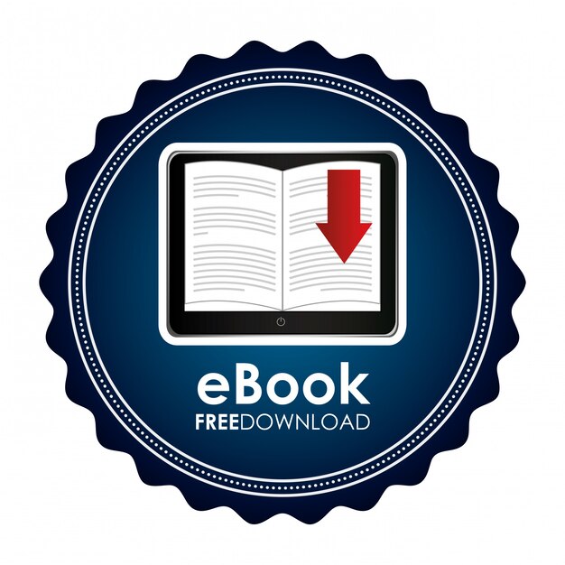 Ilustración gráfica de ebook