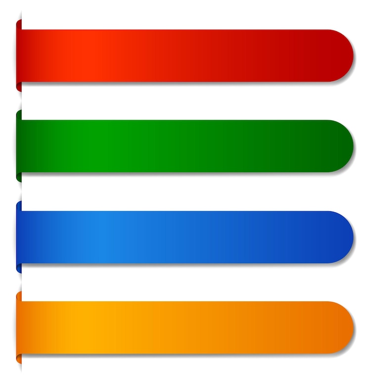 Vector gratuito ilustración de gráfico de barras horizontales de colores