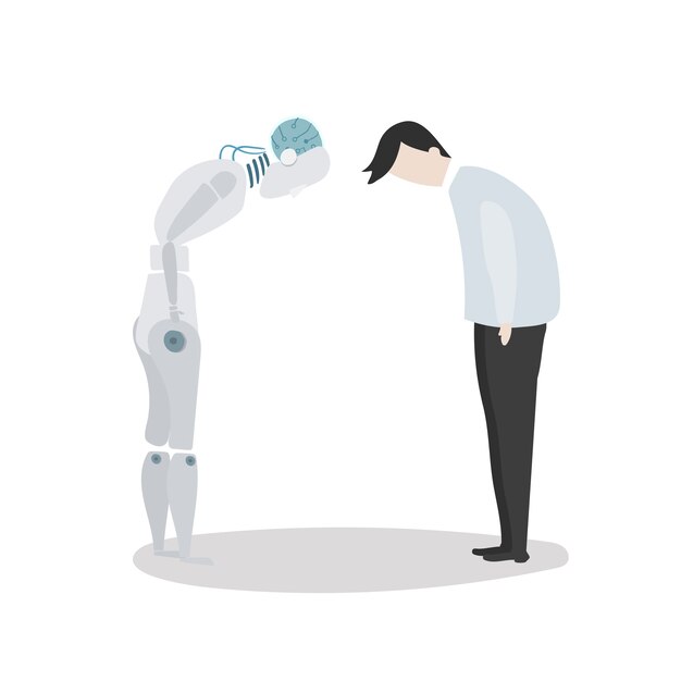 Ilustración del gráfico de vector de robot