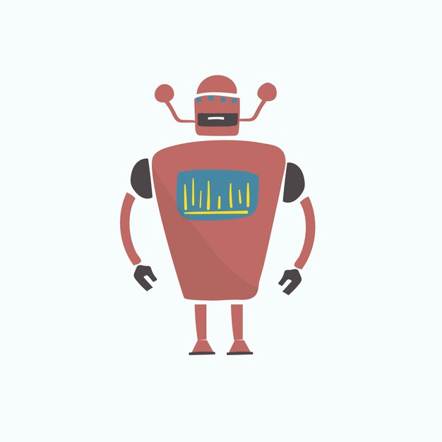 Ilustración del gráfico de vector de robot