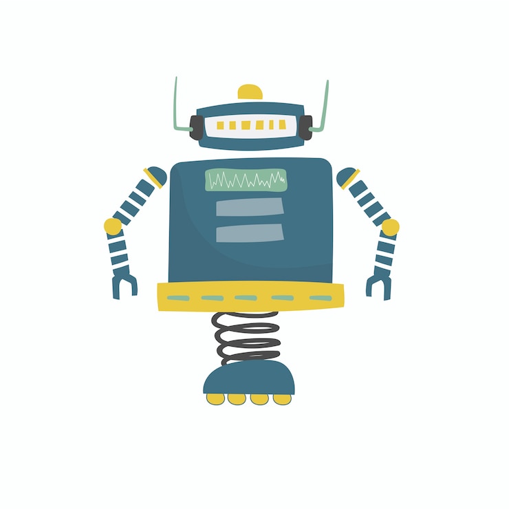Vector gratuito ilustración del gráfico de vector de robot