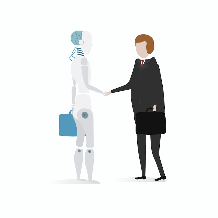 Vector gratuito ilustración del gráfico vectorial del robot