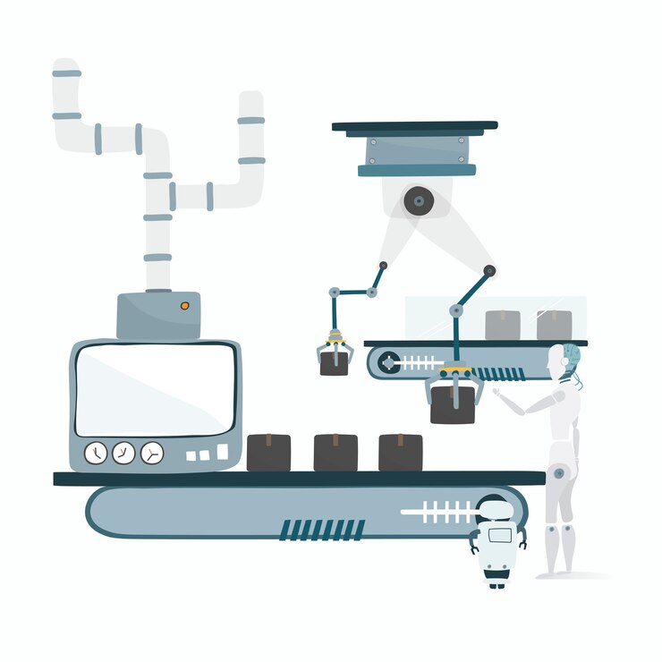 Vector gratuito ilustración del gráfico vectorial del robot