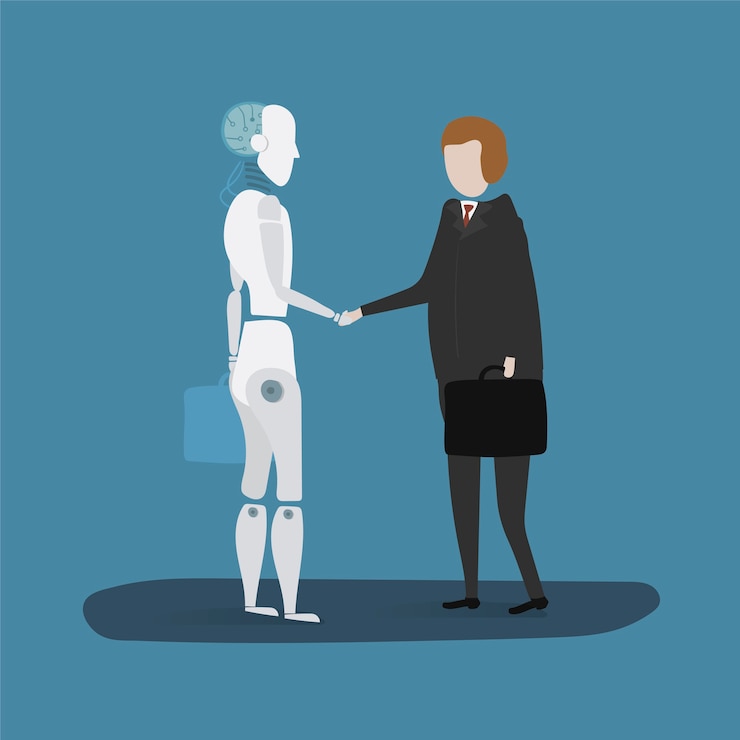 Vector gratuito ilustración del gráfico vectorial del robot