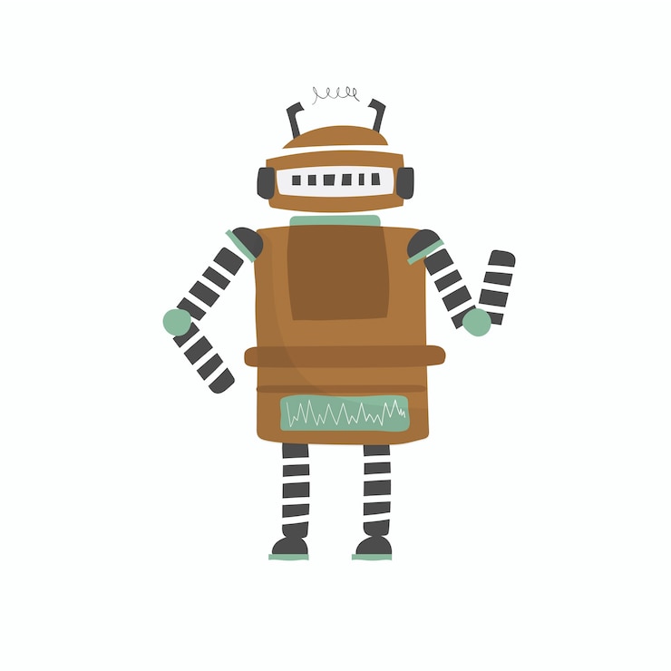 Vector gratuito ilustración del gráfico vectorial del robot