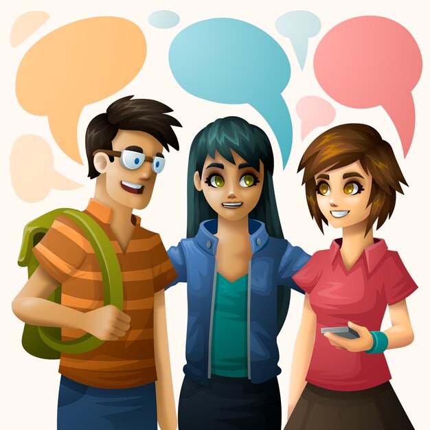 Ilustración de un grupo de personas