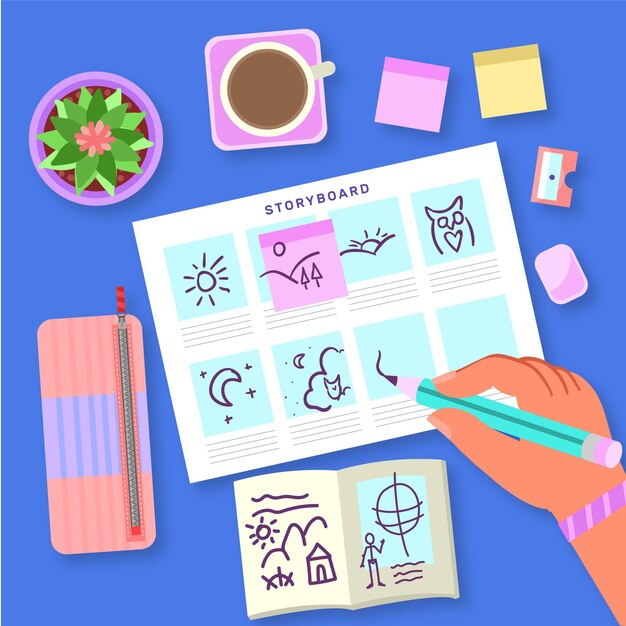 Ilustración del guión gráfico