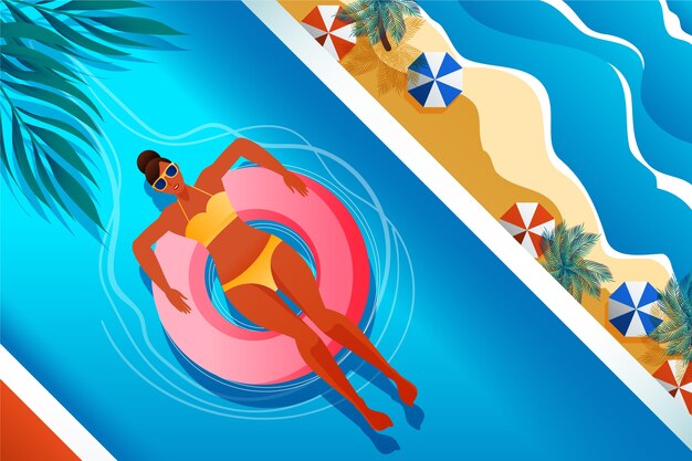 Ilustración de hola verano