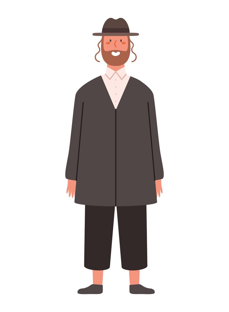 Vector gratuito ilustración del hombre judío