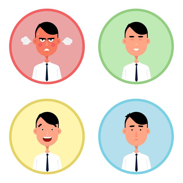 Ilustración de hombre de negocios.