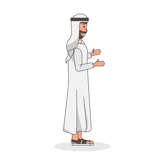 Ilustración de un hombre saudita